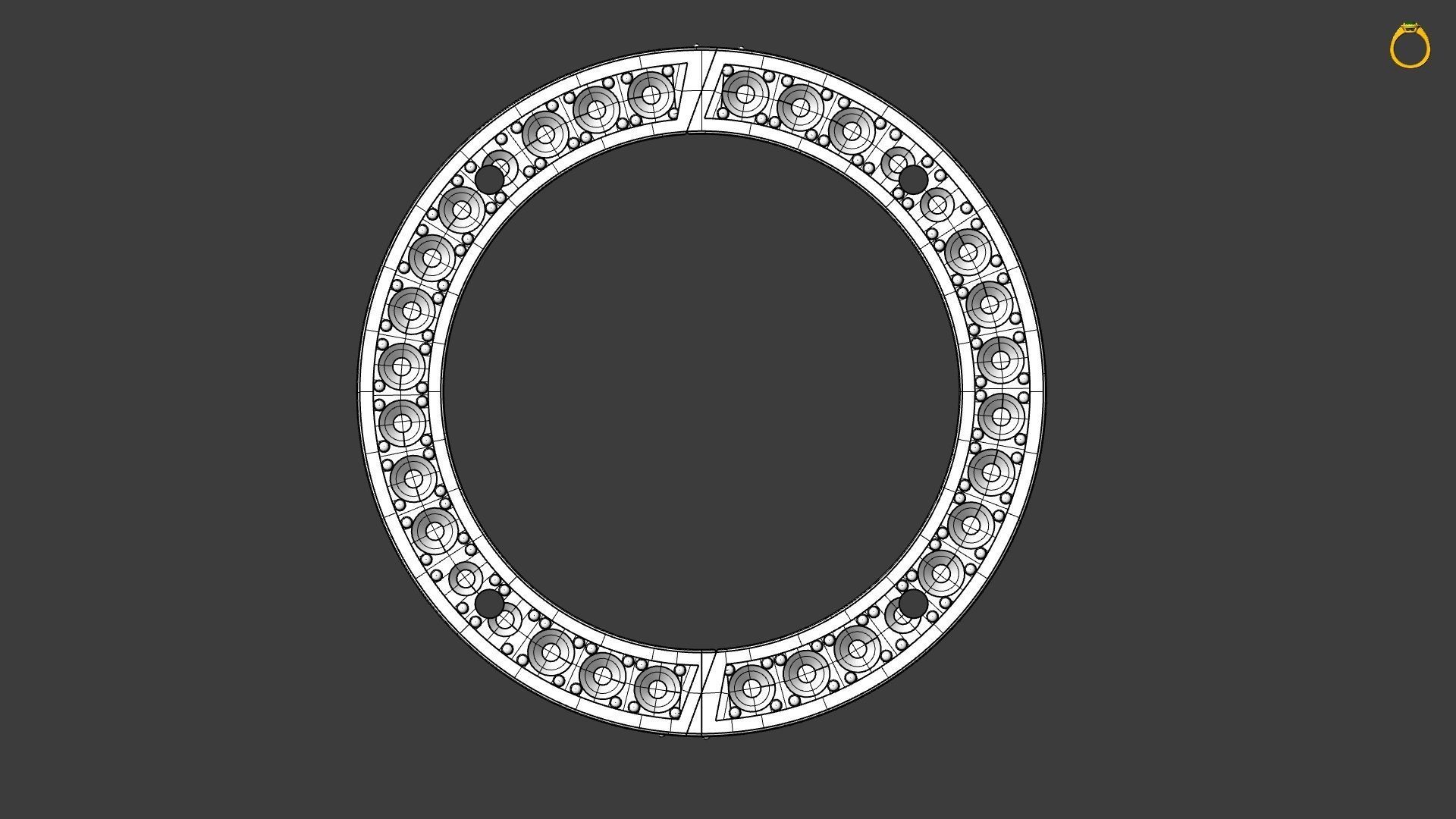 the motion ring size 56 eu 3d print model 3D print model_17