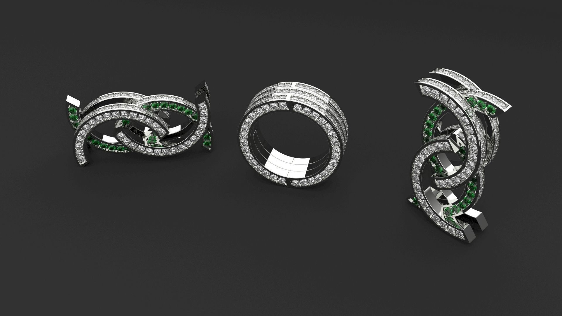the motion ring size 56 eu 3d print model 3D print model_1
