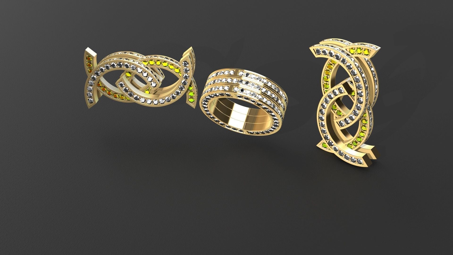 the motion ring size 56 eu 3d print model 3D print model_2