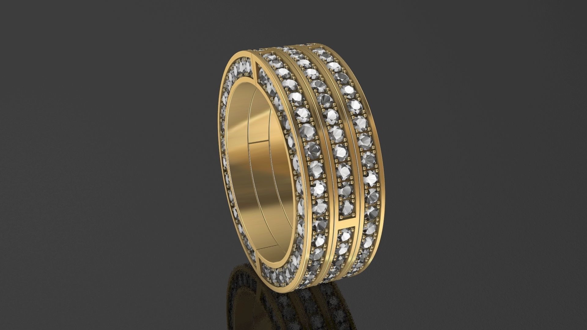 the motion ring size 56 eu 3d print model 3D print model_12