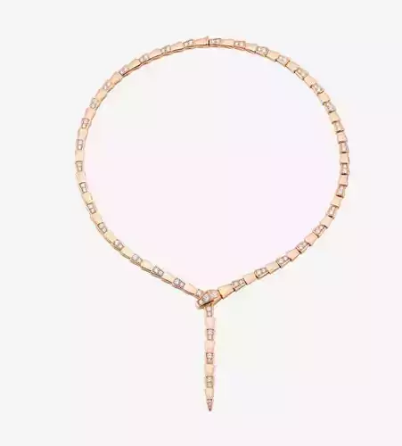 SERPENTI VIPER NECKLACE with demi pave diamonds 