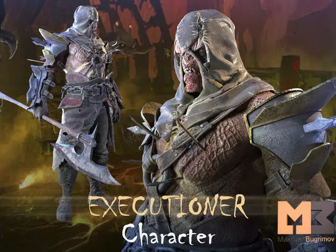 Executioner RPG Low-poly 3D model
