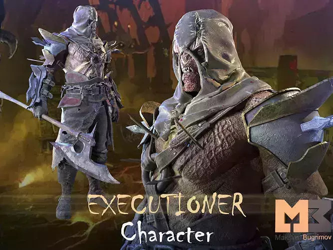 Executioner RPG Low-poly 3D model