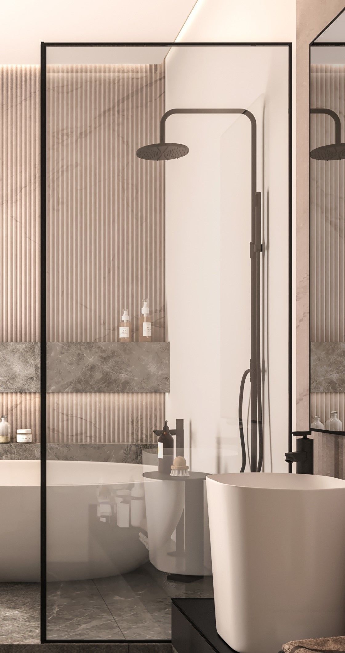 Modern bathroom 3D model_2