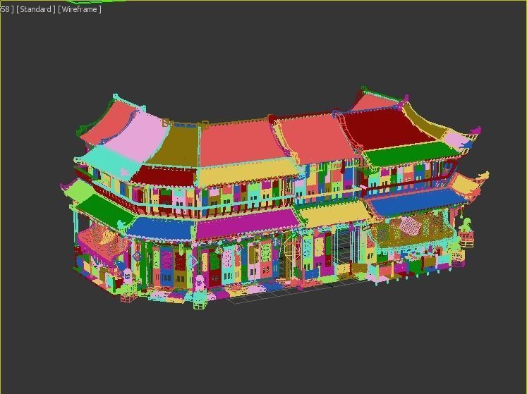 Ancient buildings Chinese ancient architecture 3D model_3