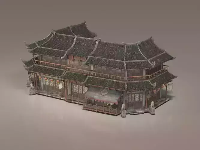 Ancient buildings Chinese ancient architecture 3D model