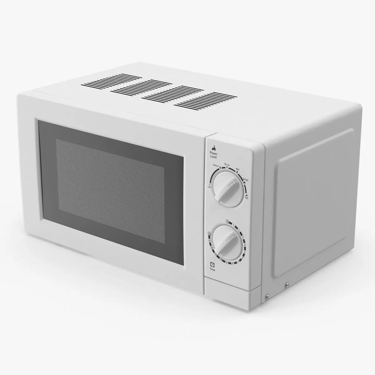 Microwave Oven Low-poly 3D model_0