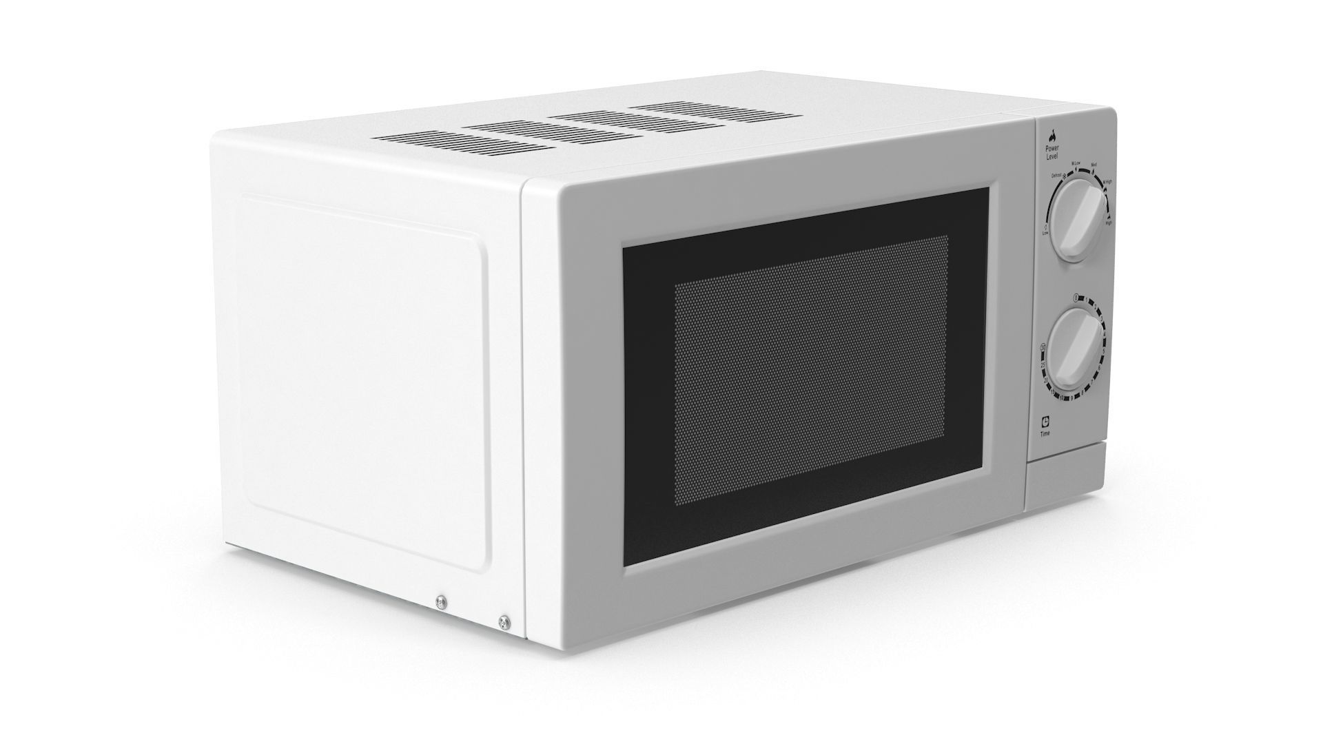 Microwave Oven Low-poly 3D model_3