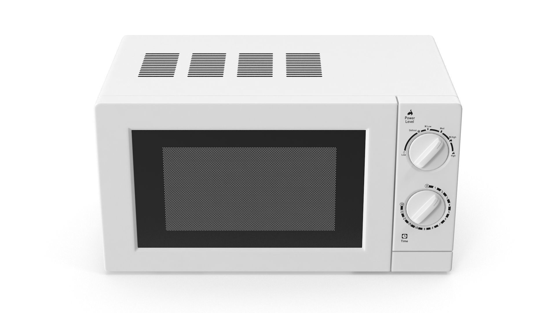 Microwave Oven Low-poly 3D model_1