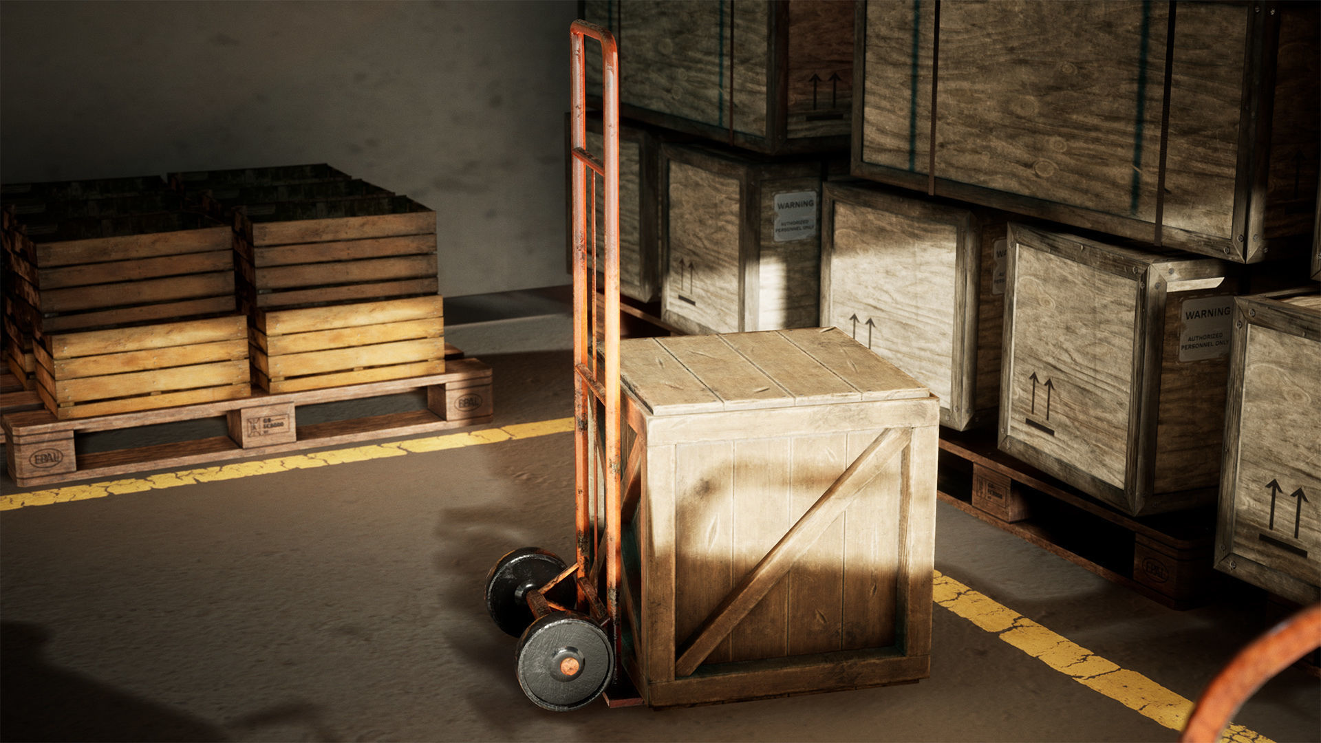 Industrial Carts 22 Assets Low-poly 3D model_5