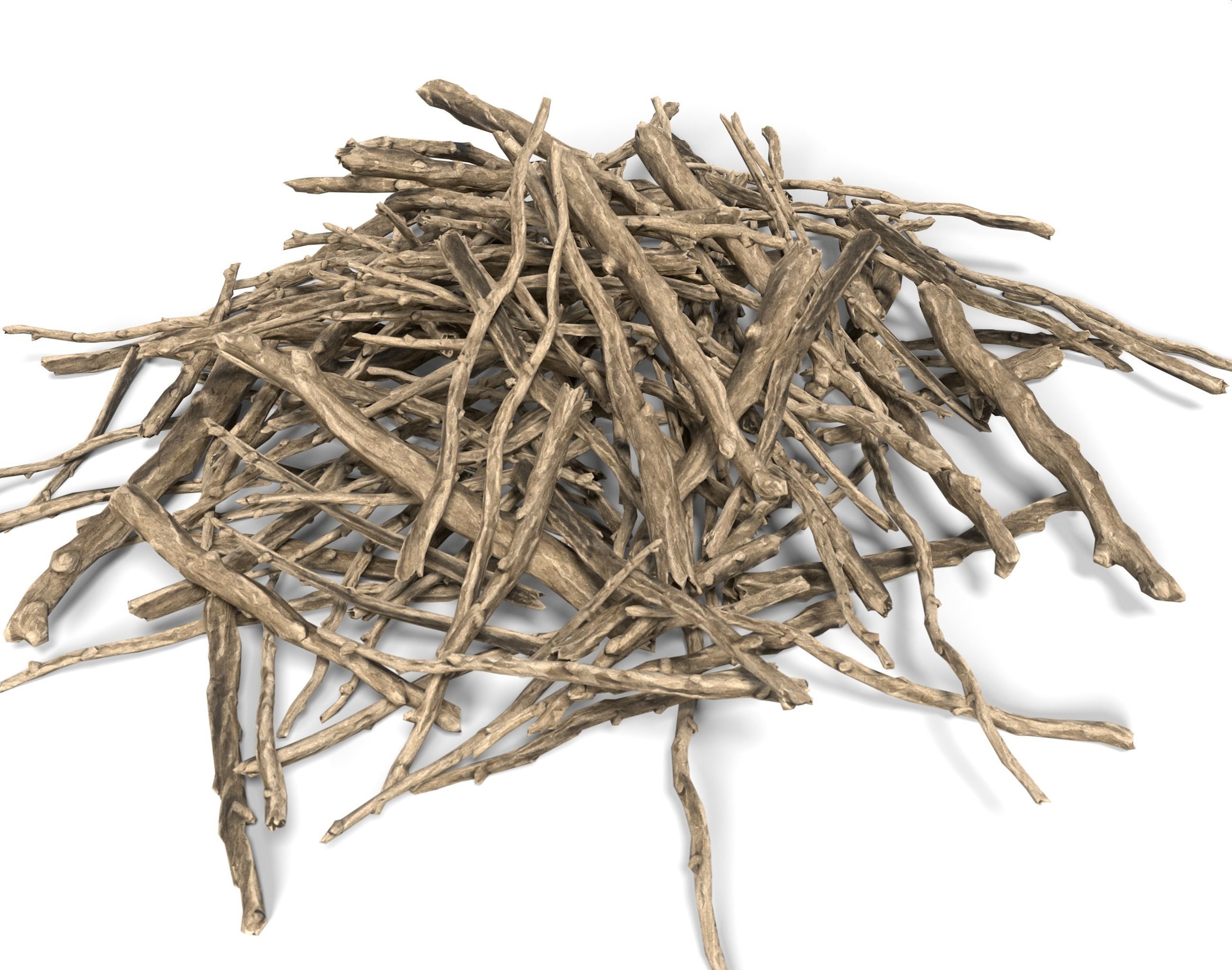 Low poly Sticks 230511 Low-poly 3D model_13