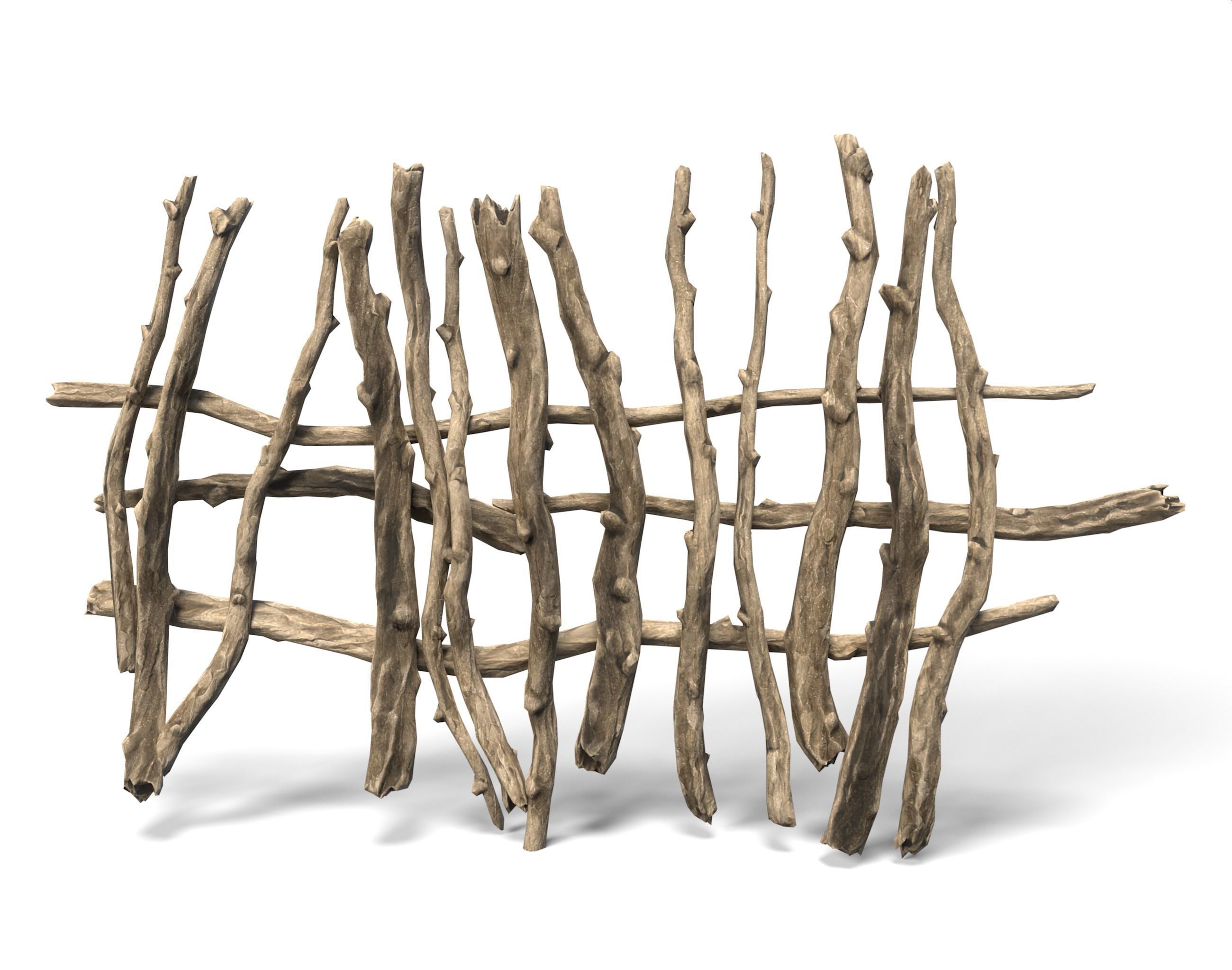 Low poly Sticks 230511 Low-poly 3D model_11