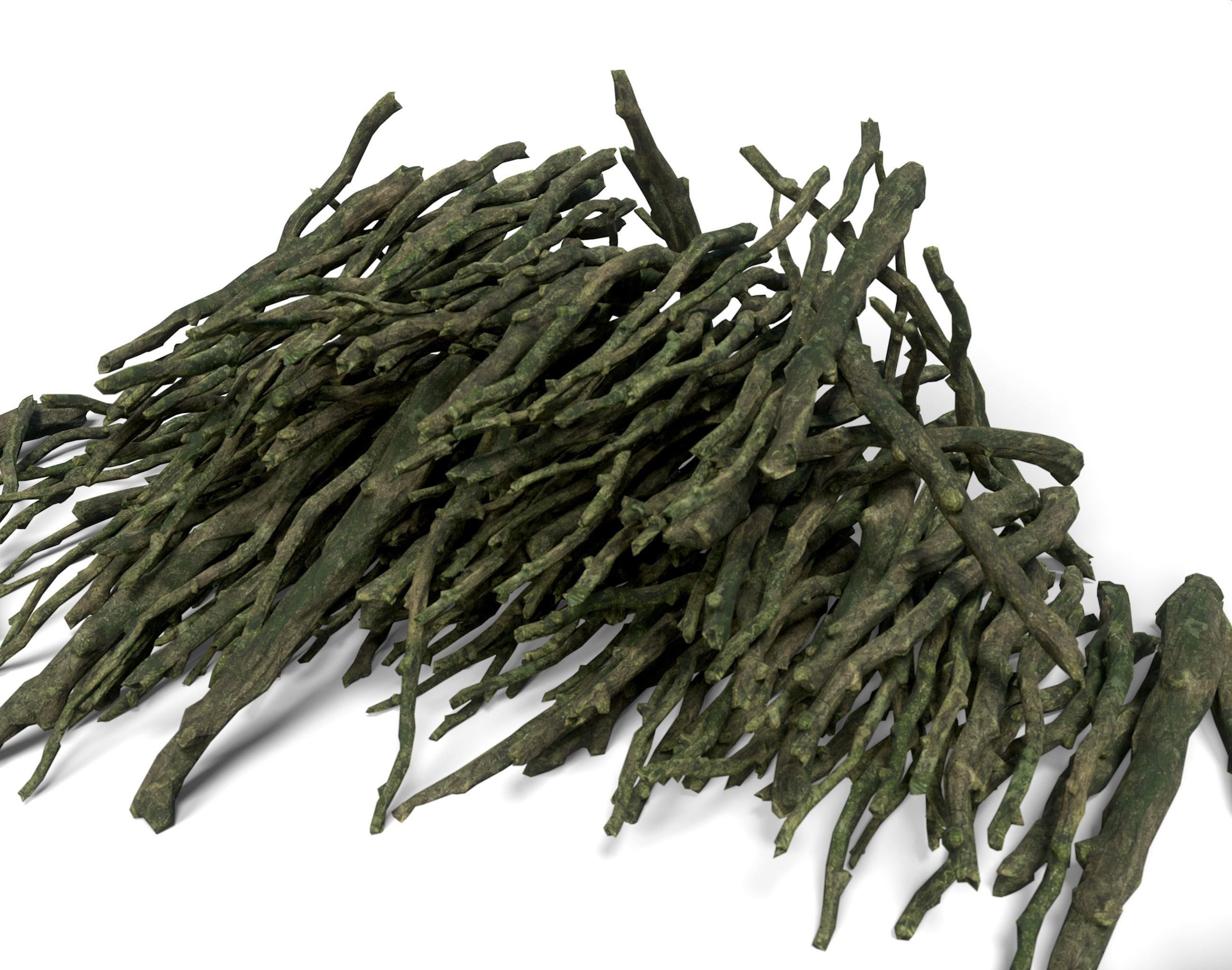 Low poly Sticks 230511 Low-poly 3D model_15