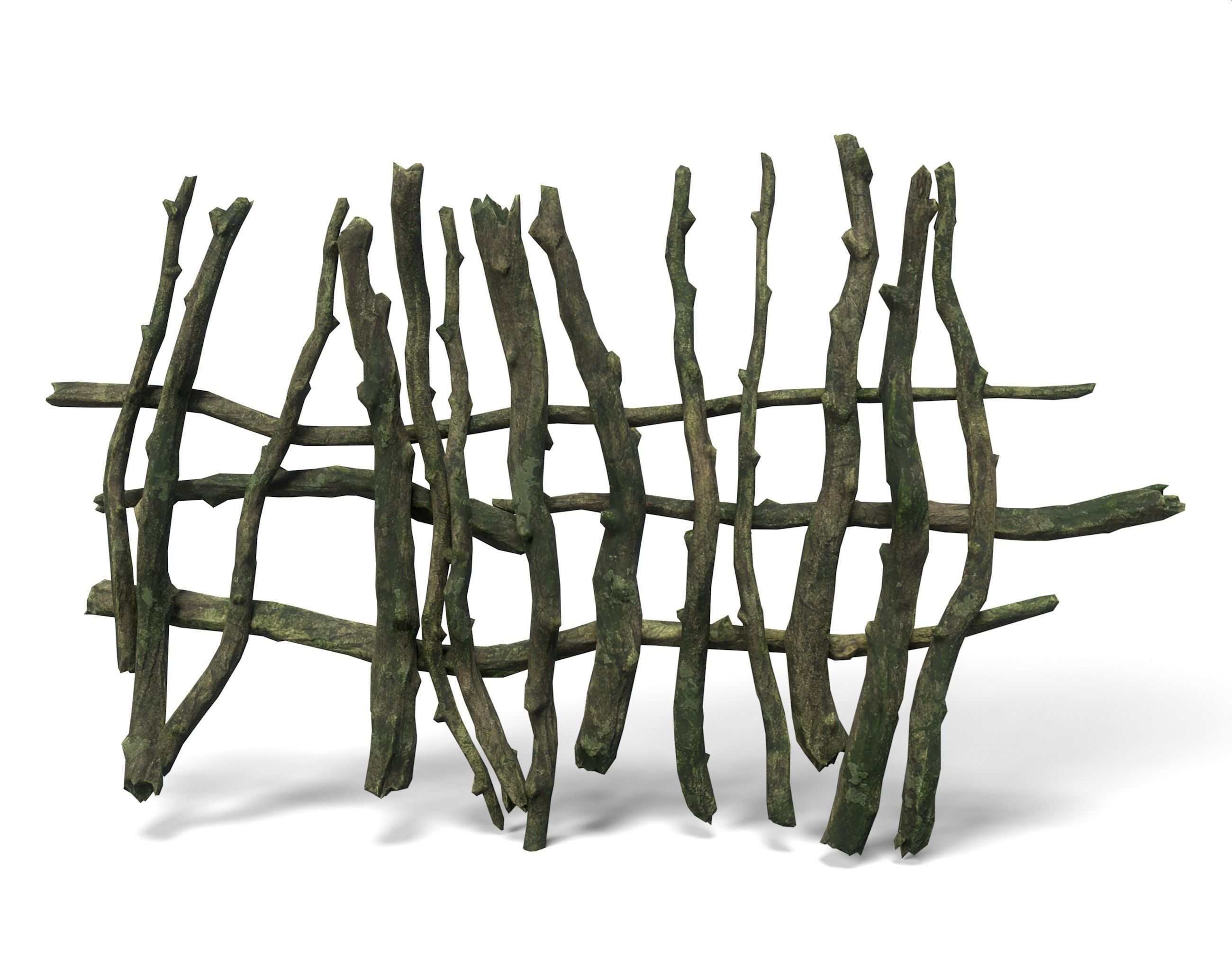 Low poly Sticks 230511 Low-poly 3D model_12
