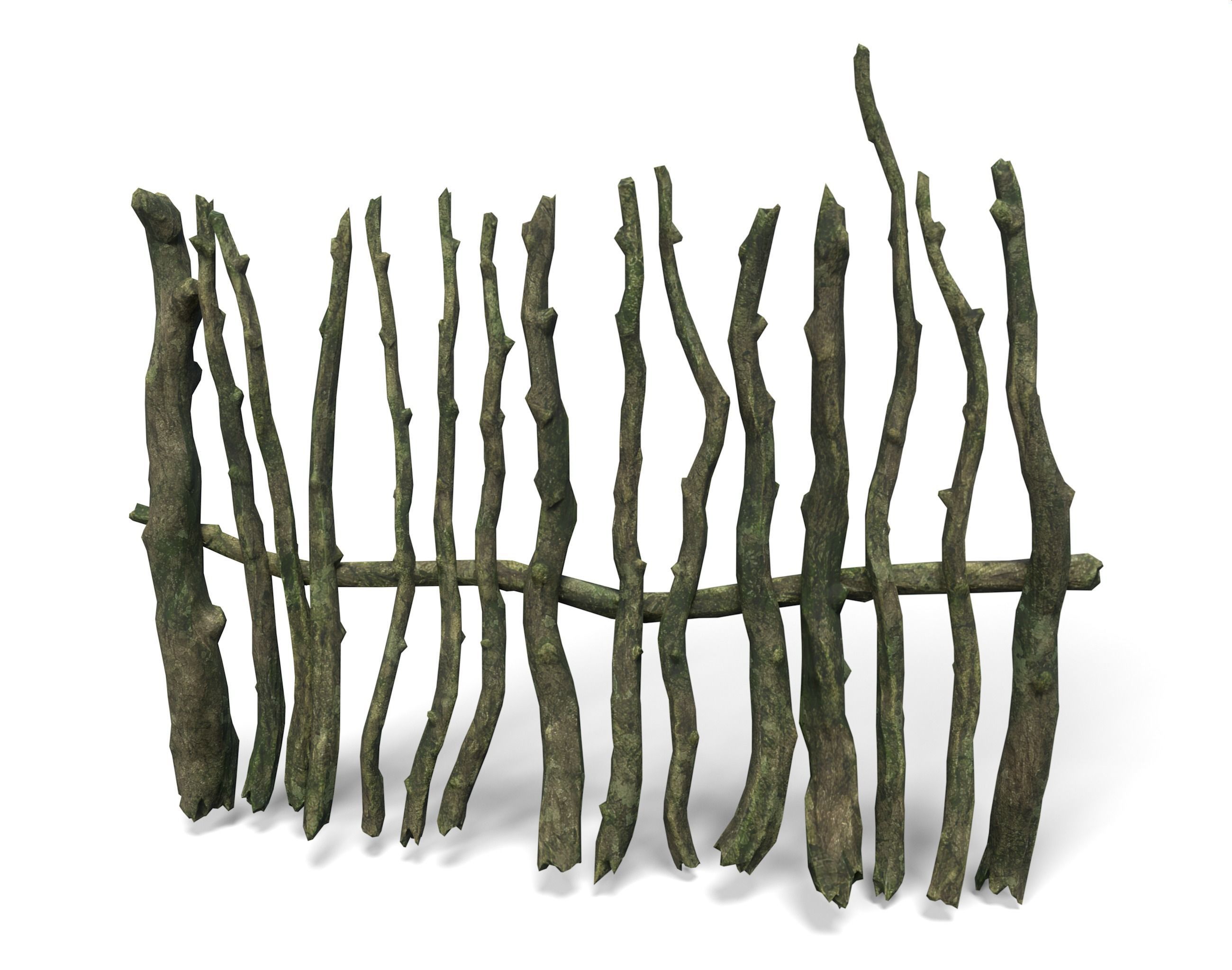 Low poly Sticks 230511 Low-poly 3D model_6
