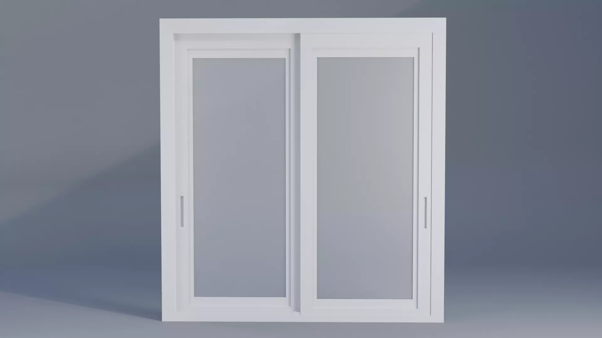 Sliding Door Low-poly 3D model