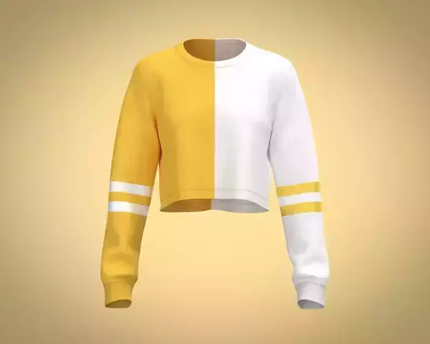 Girls Cropped Sweatshirt