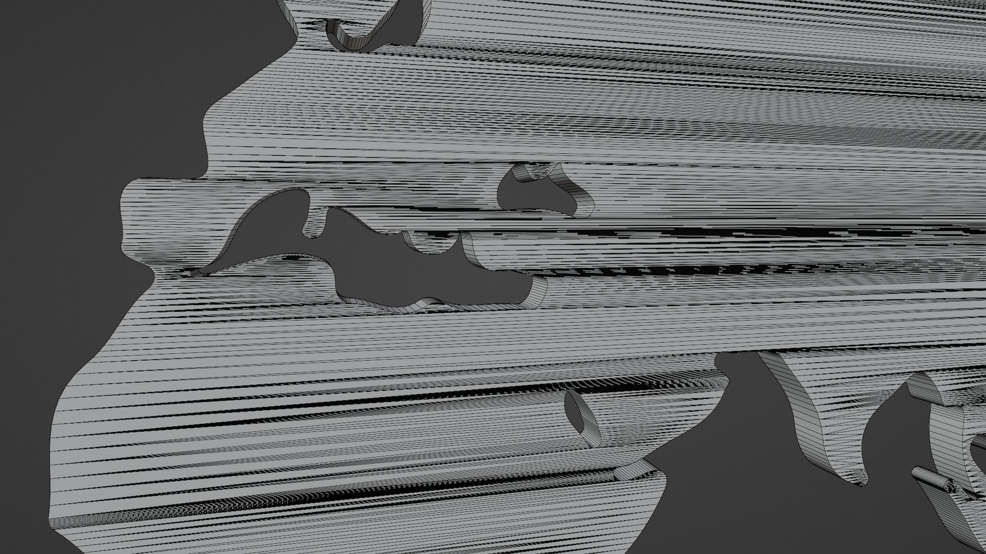 World Map Icon Low-poly 3D model_11