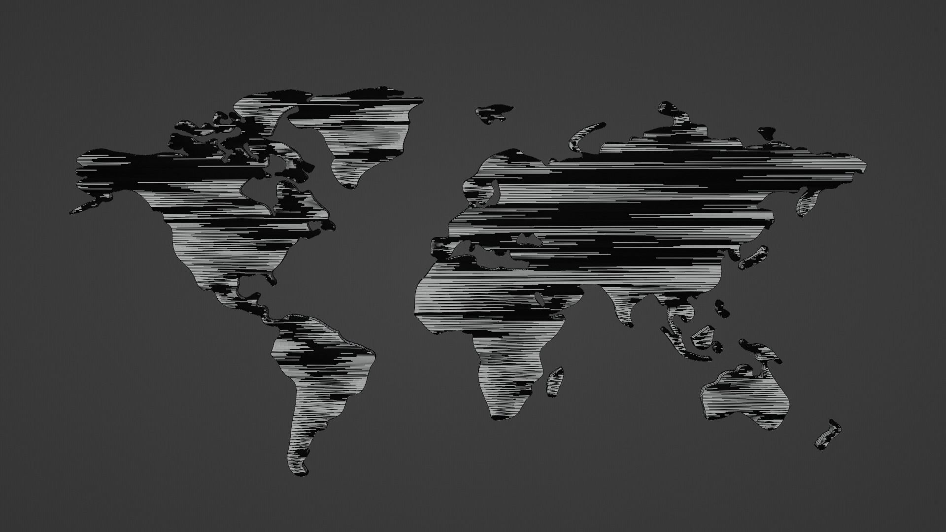 World Map Icon Low-poly 3D model_10