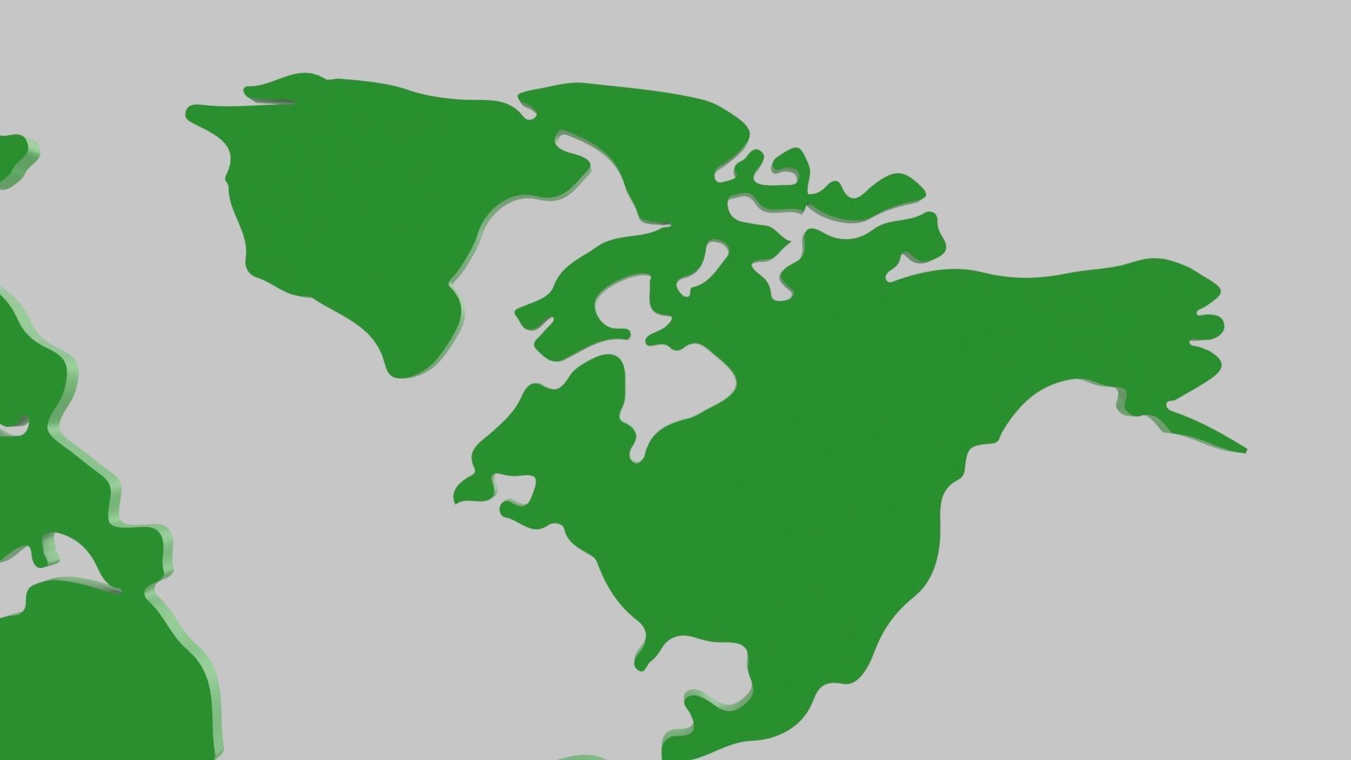 World Map Icon Low-poly 3D model_6