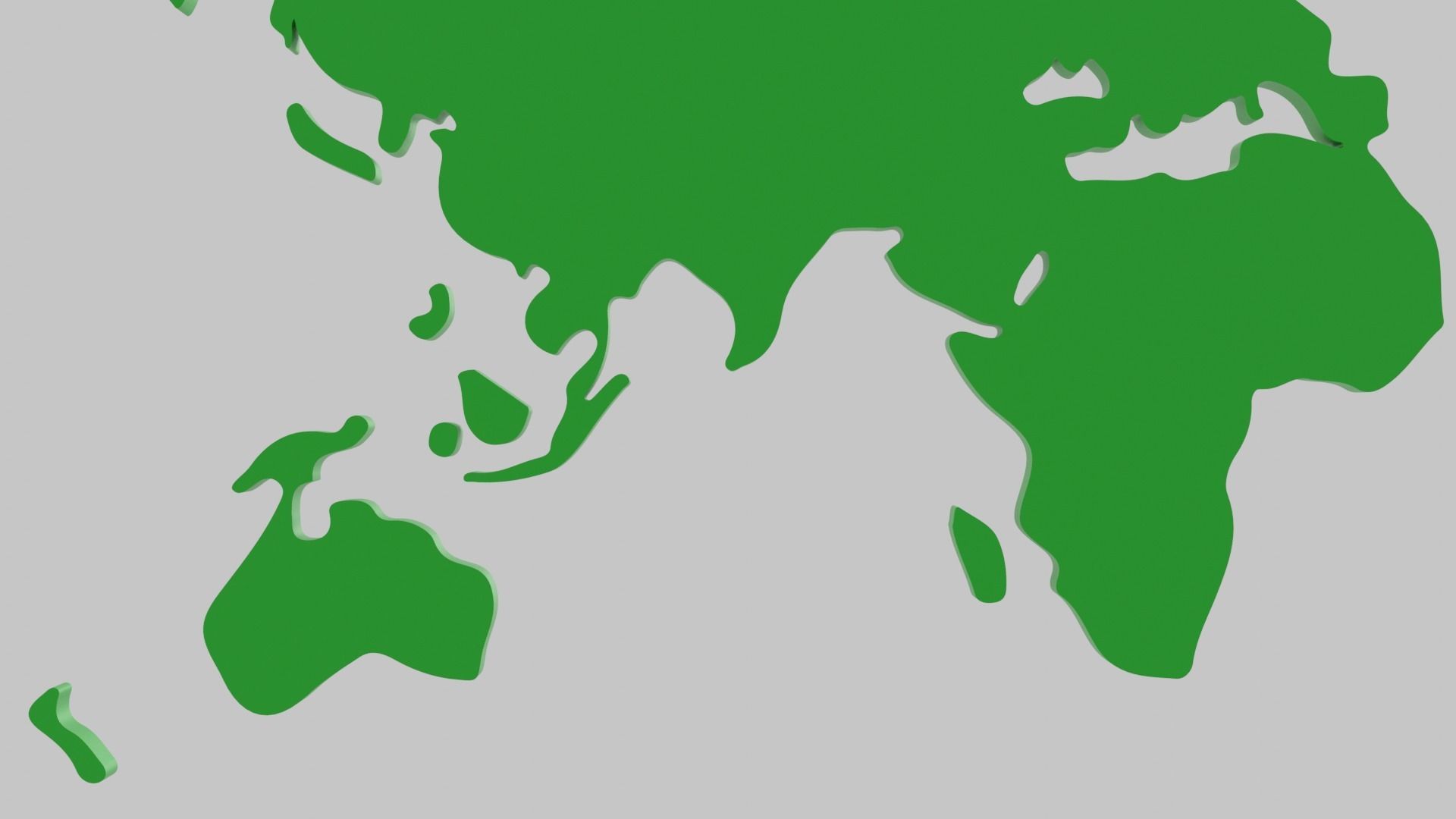 World Map Icon Low-poly 3D model_5