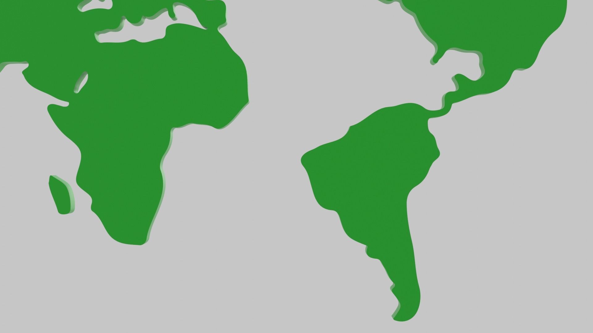 World Map Icon Low-poly 3D model_7