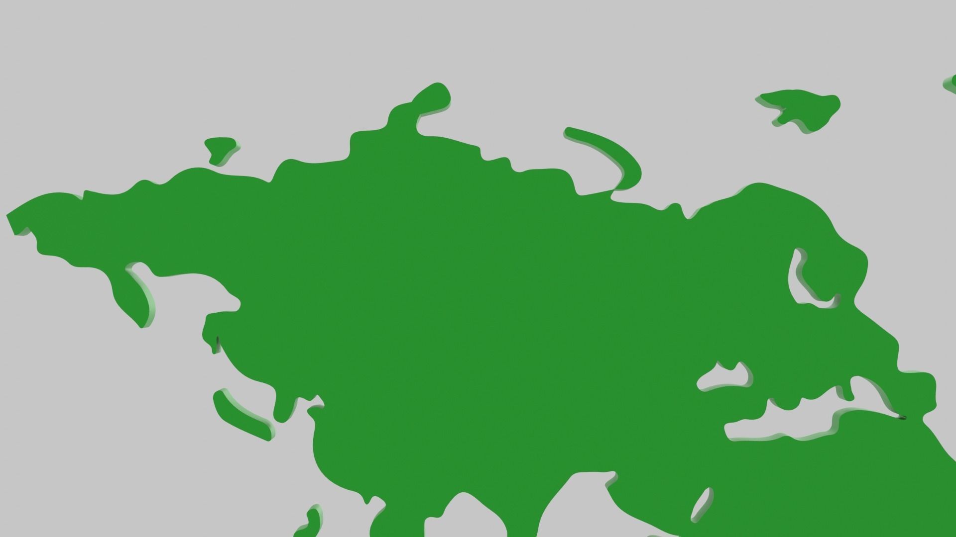 World Map Icon Low-poly 3D model_4