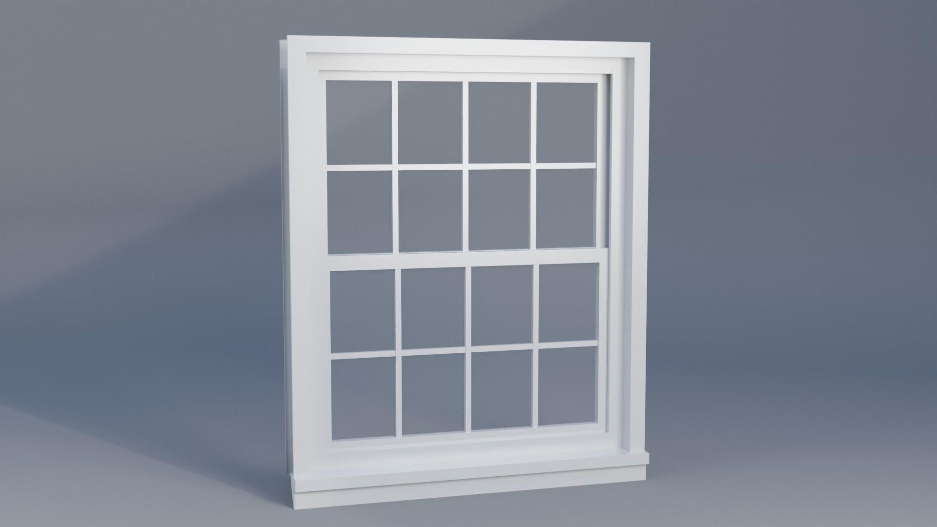 Window Low-poly 3D model_3