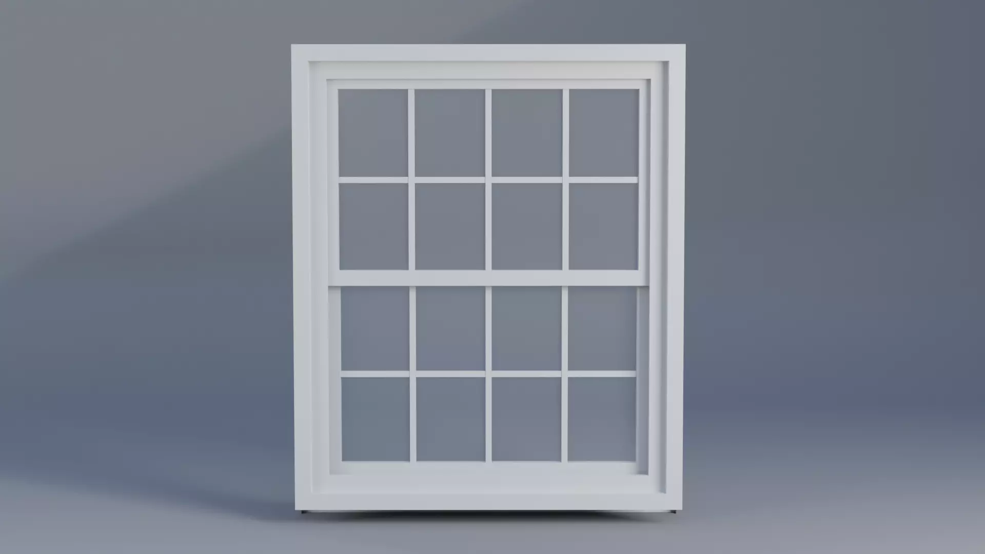 Window Low-poly 3D model_0