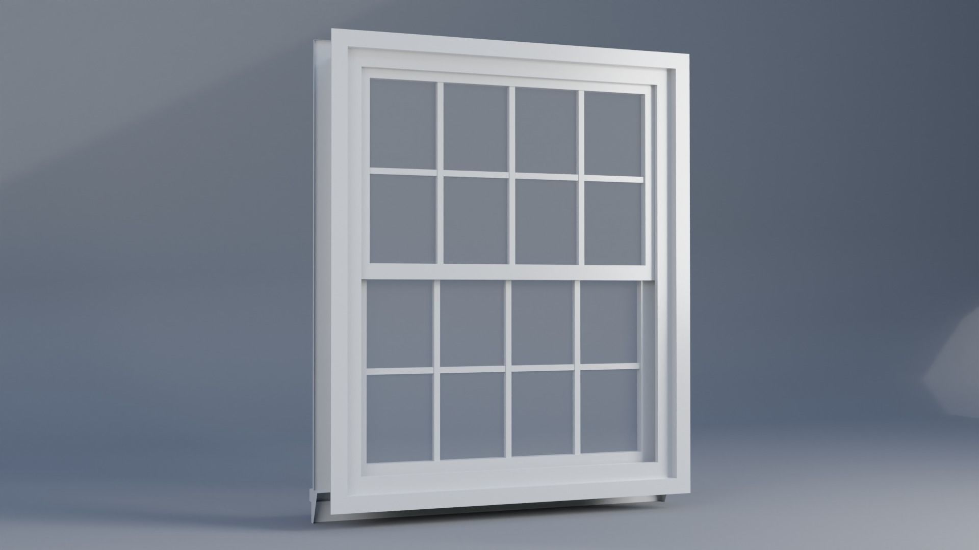 Window Low-poly 3D model_1
