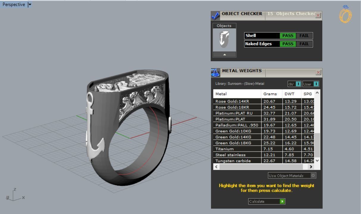 the captain  ring 3D print model_27