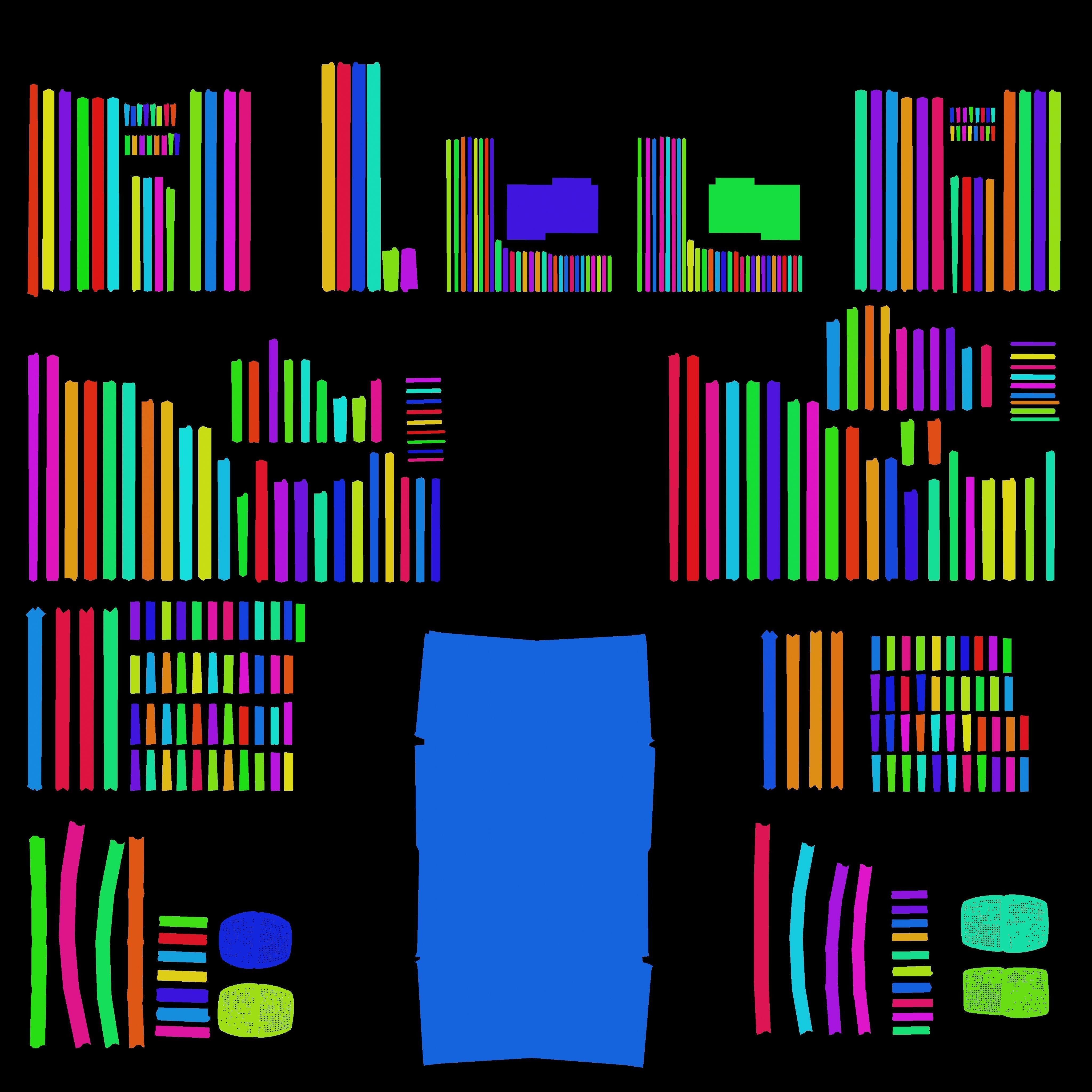 Metal pipe high platform Low-poly 3D model_8