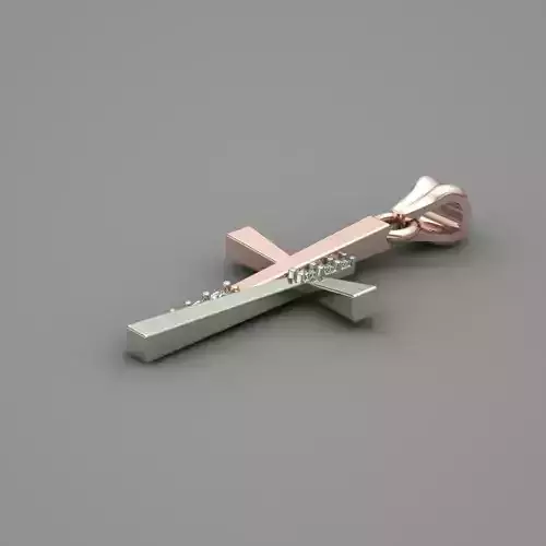 Jesus Cross Gold 3D Print Model Free 3D print model