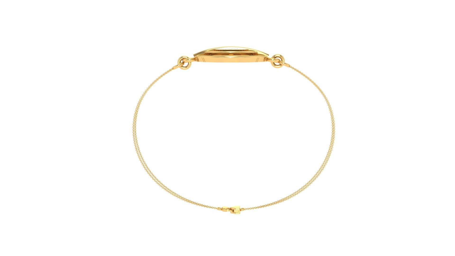 Sun Moon Women Light wt Diamond Bracelet 3dm stl obj gltf 3D print model_9