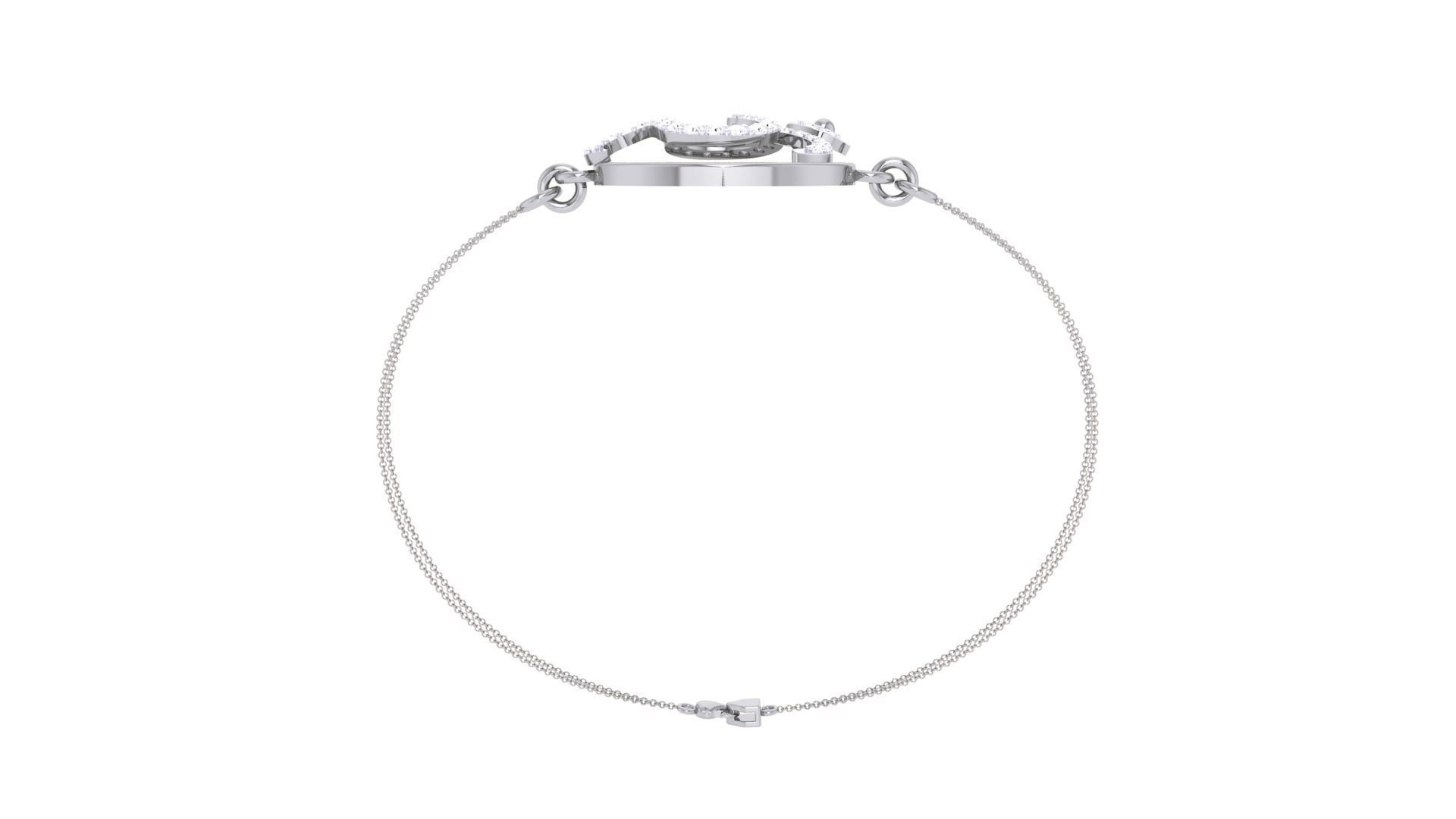 Spiritual Women Light wt Diamond Bracelet 3dm stl obj gltf glb 3D print model_10