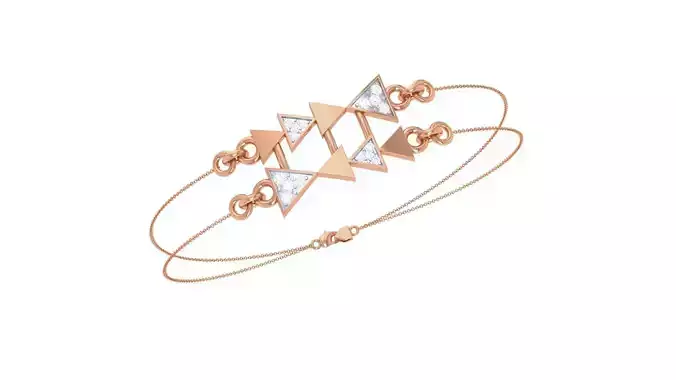 Play Arrow Women Light wt Diamond Bracelet 3dm stl obj gltf 3D print model Play Arrow Women Light wt Diamond Bracelet 3dm stl obj gltf 3D print model