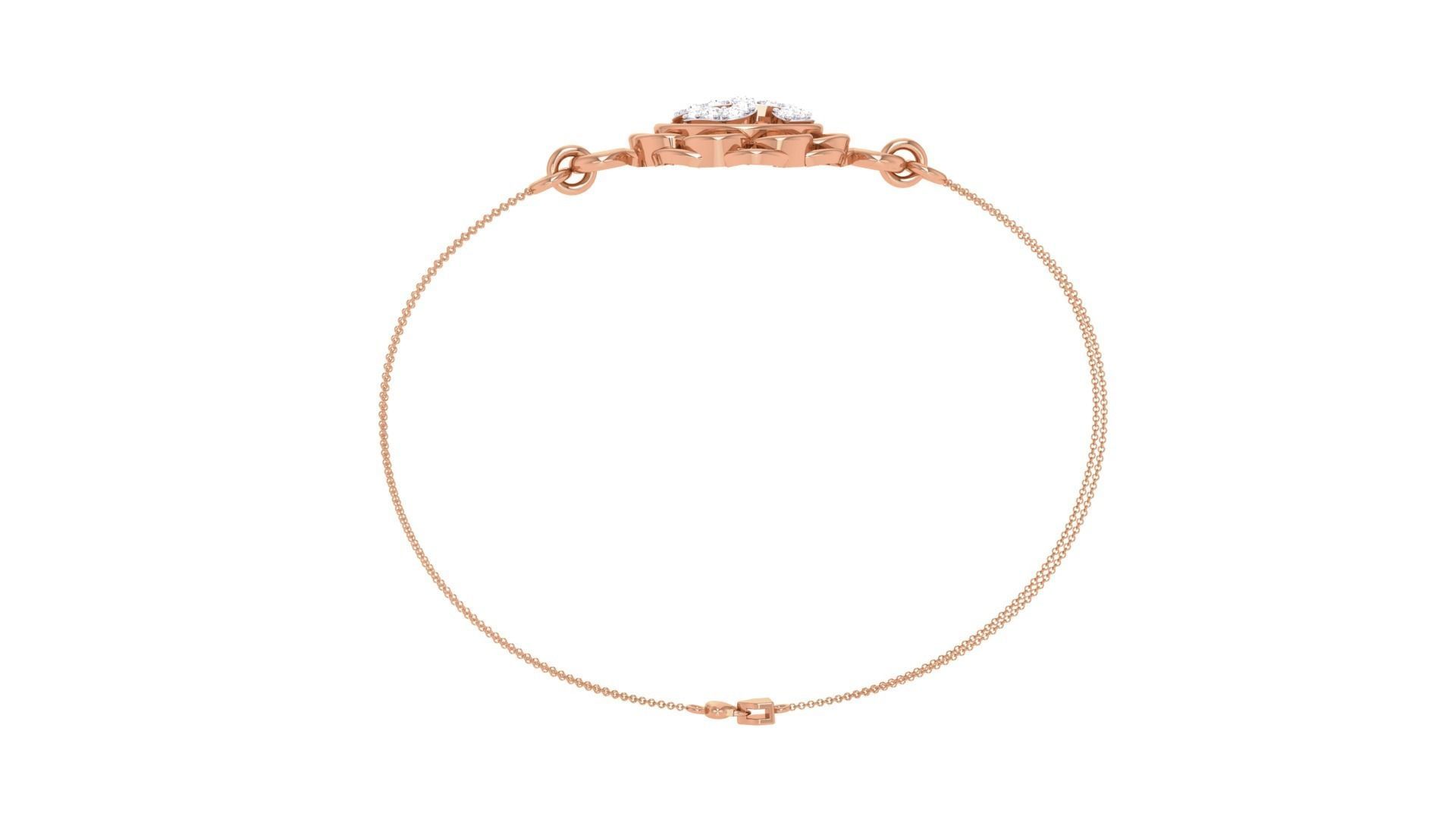 Spiritual Women Light wt Diamond Bracelet 3dm stl obj gltf 3D print model_11