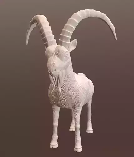 High poly goat