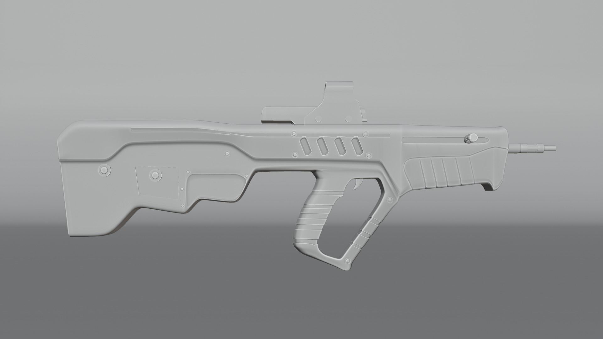 Assault Rifle 3d Model 3D model_1