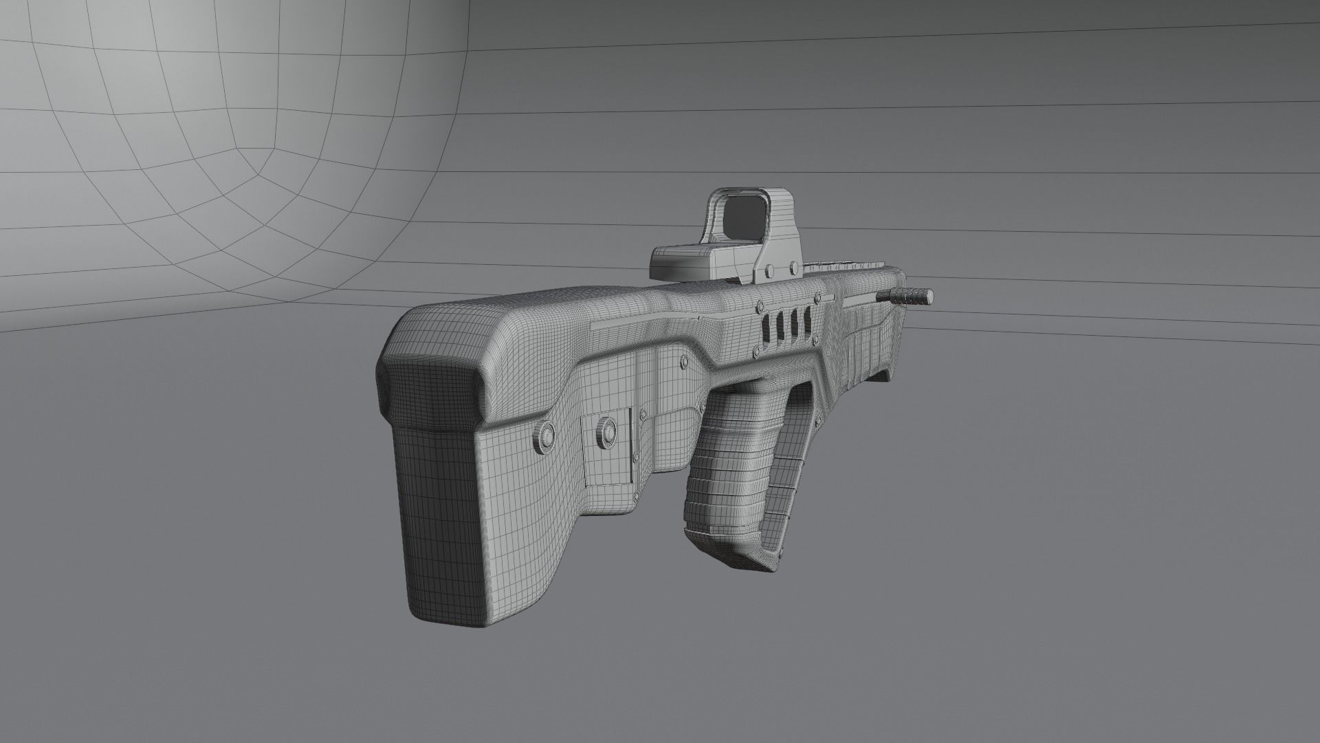 Assault Rifle 3d Model 3D model_7