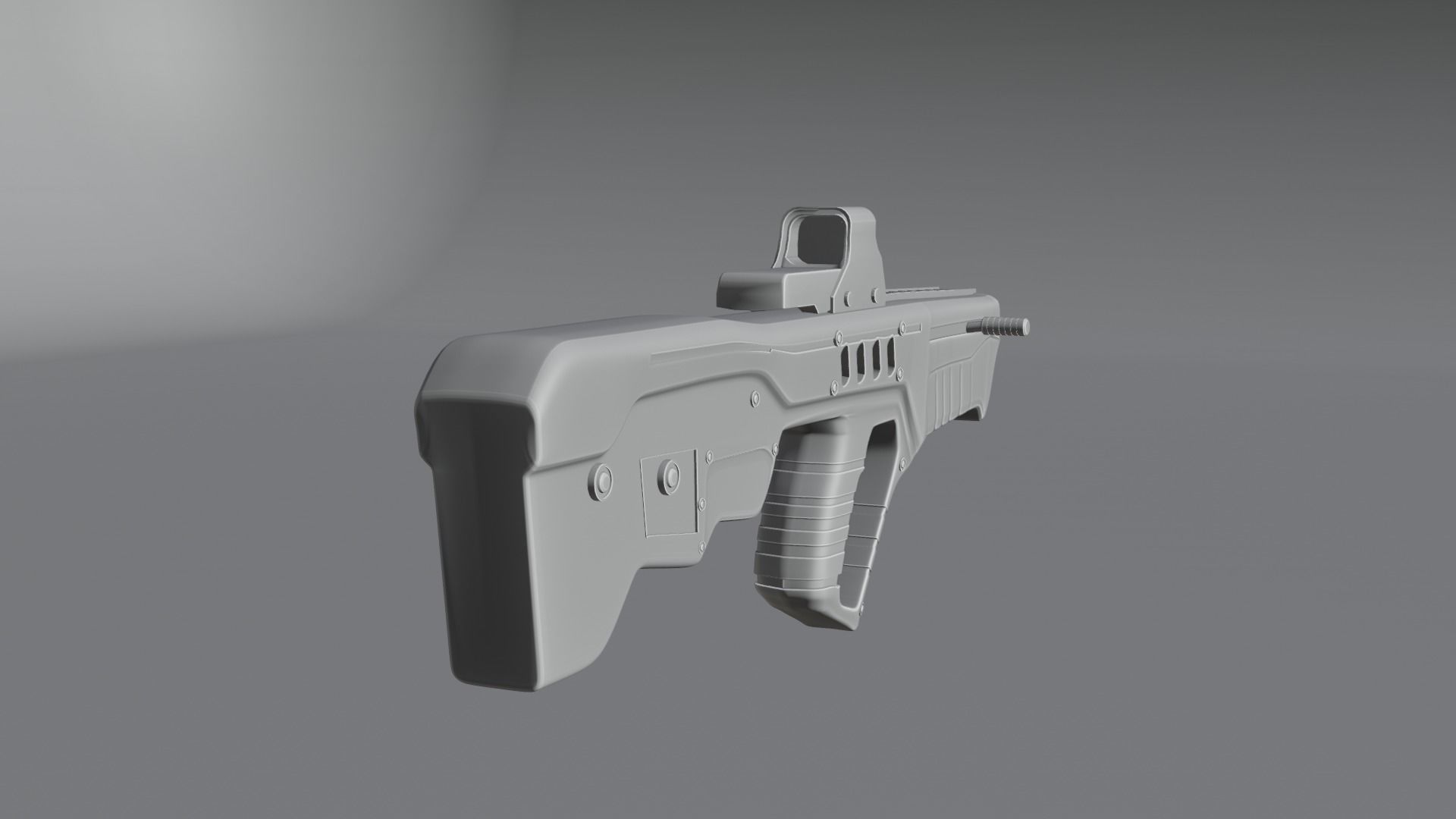 Assault Rifle 3d Model 3D model_2
