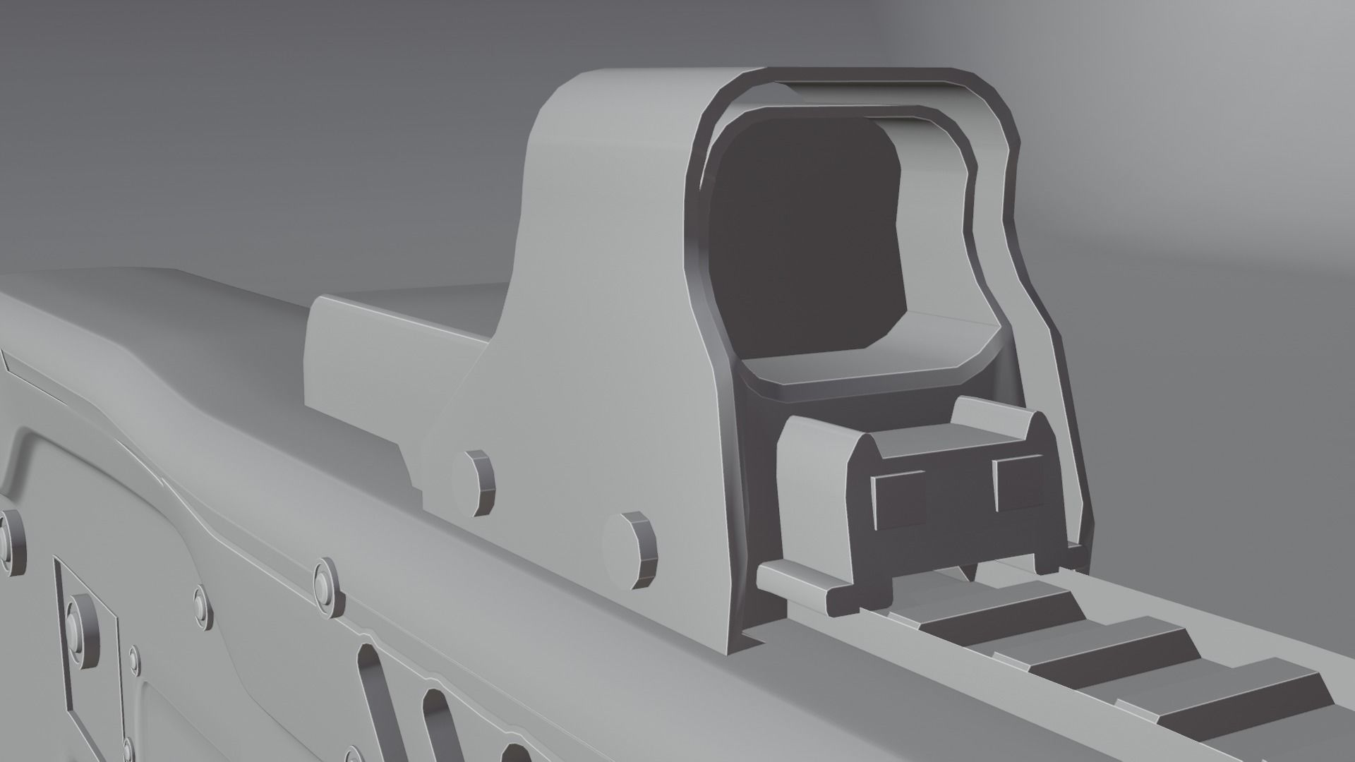 Assault Rifle 3d Model 3D model_4