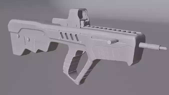 Assault Rifle 3d Model 3D model