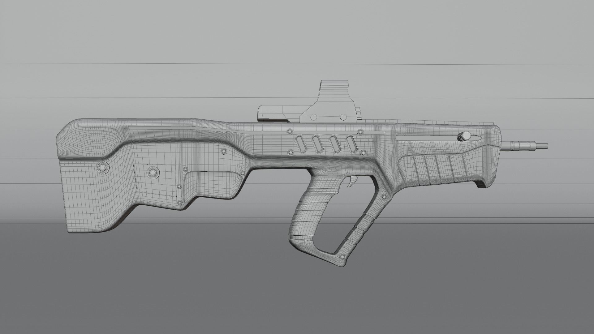 Assault Rifle 3d Model 3D model_6