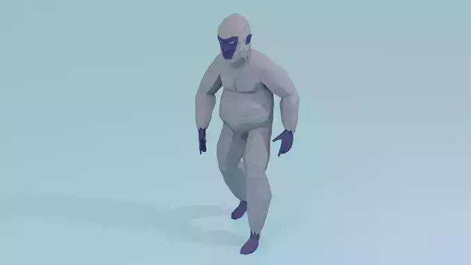 Bigfoot Yeti Sasquatch Abominable Snowman Rigged Low-poly 3D model