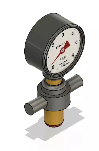 Hydraulic Manometer 3D model