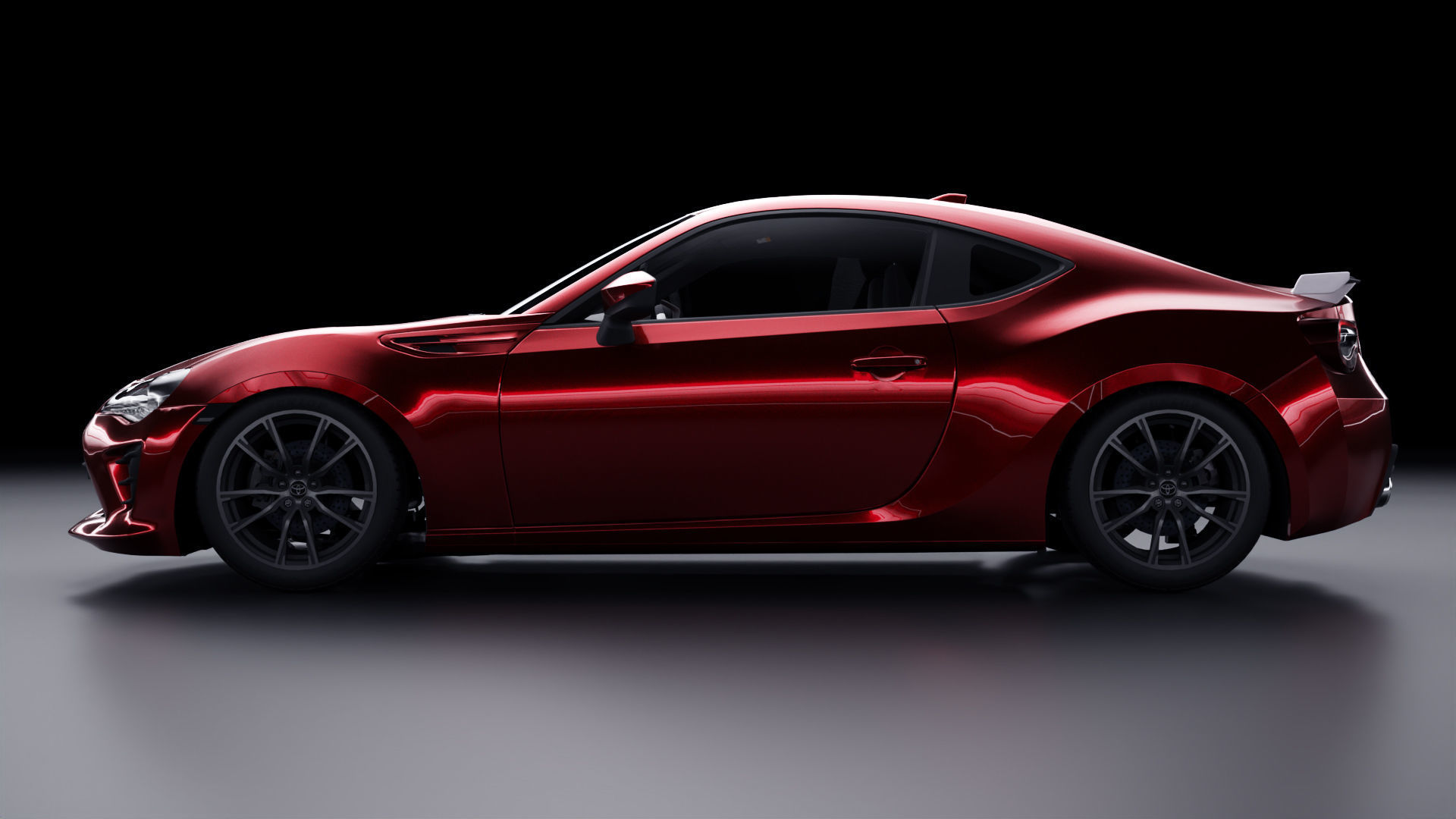 Toyota GT86 Low-poly 3D model_2
