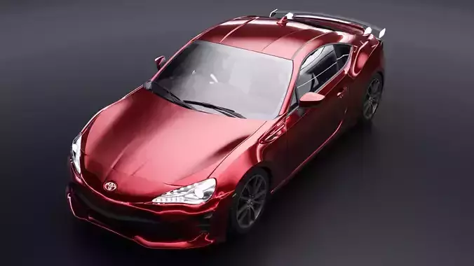 Toyota GT86 Low-poly 3D model