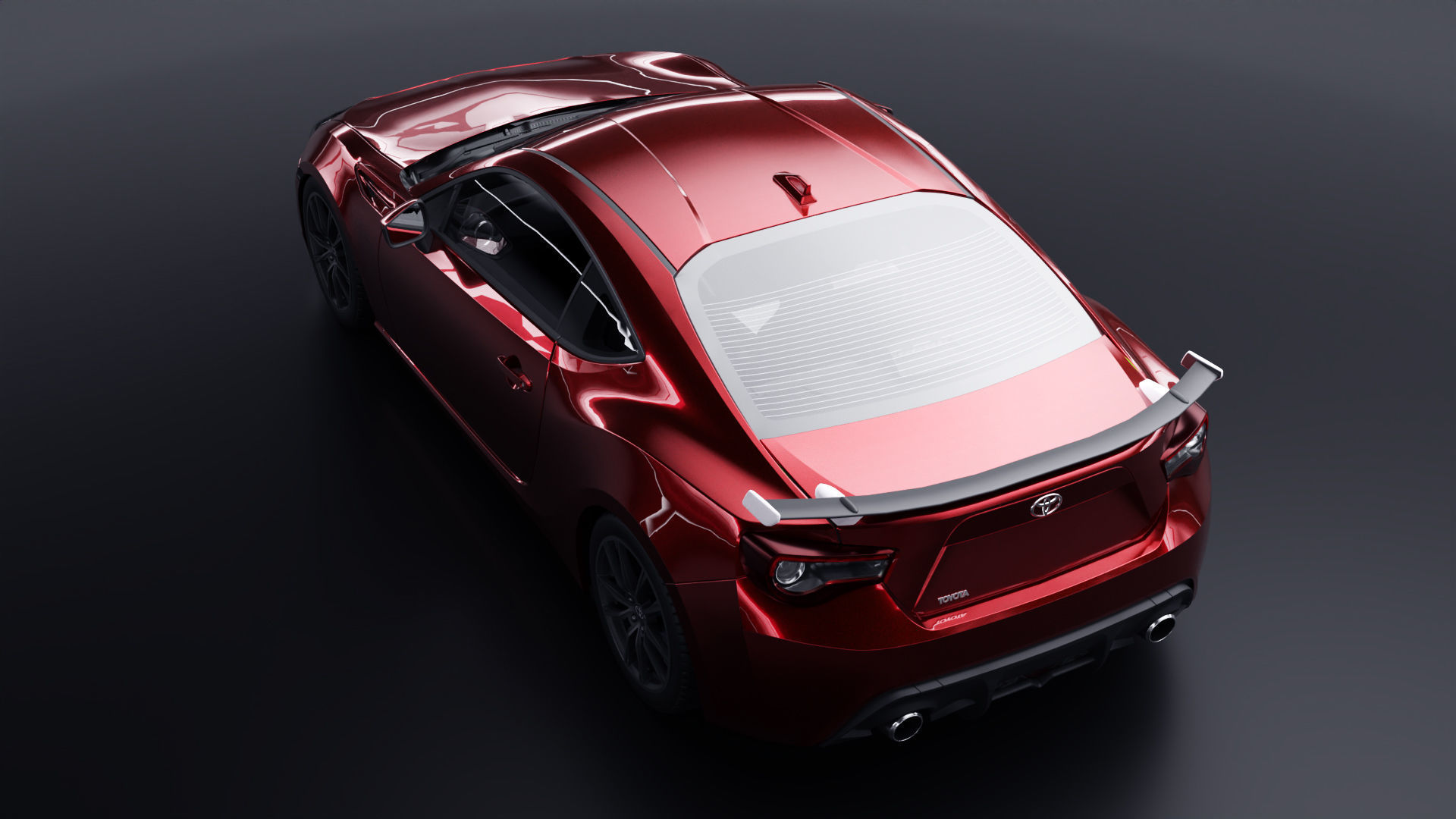 Toyota GT86 Low-poly 3D model_5