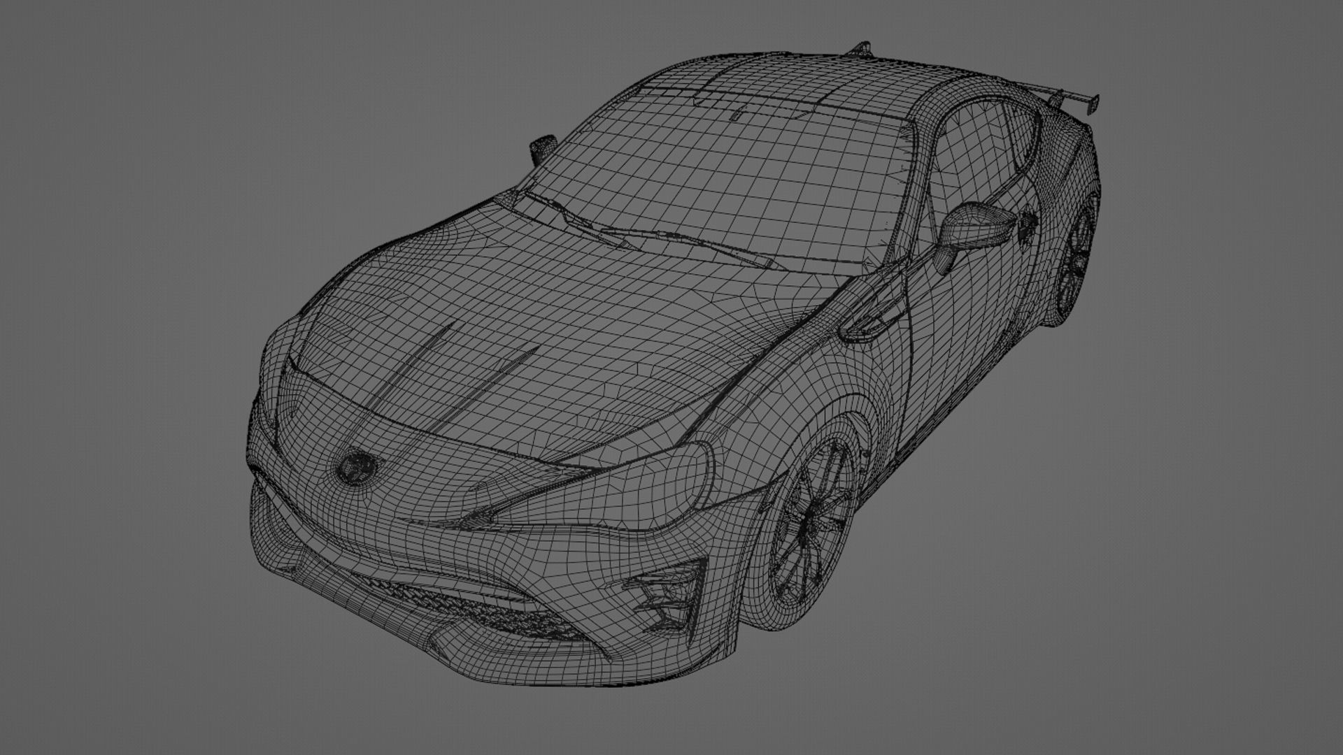 Toyota GT86 Low-poly 3D model_12